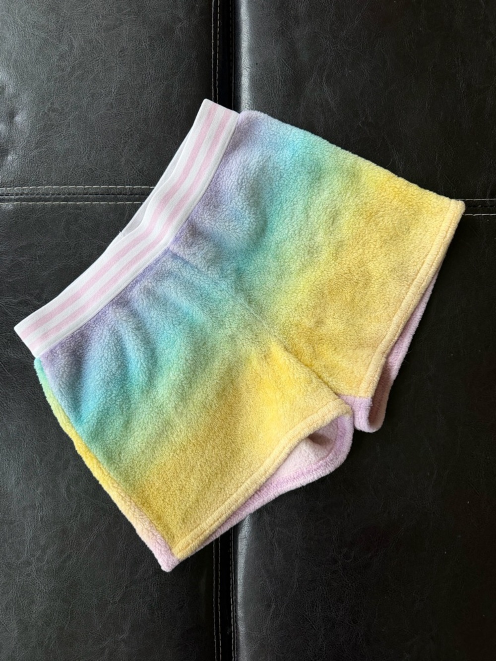 More Than Magic - Pastel Rainbow Plush Pajama Shorts